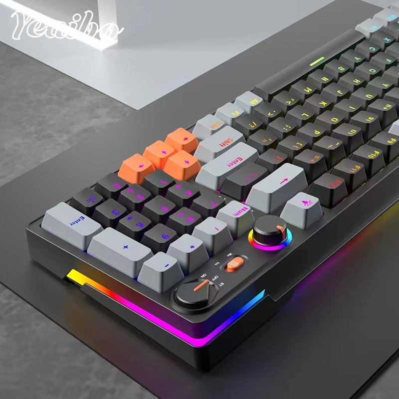 usb computer switch switches wireless mechanical ergonomic 60% rgb backlight mini wire backlit mechan custom gaming keyboard