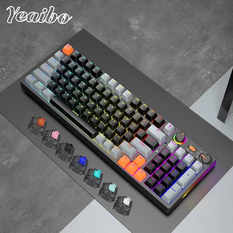 usb computer switch switches wireless mechanical ergonomic 60% rgb backlight mini wire backlit mechan custom gaming keyboard