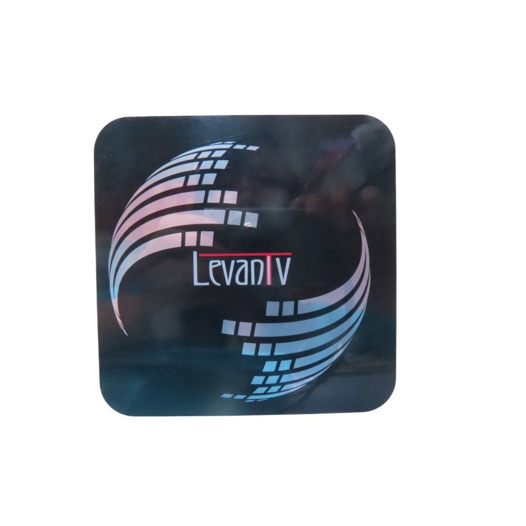 Screen printed acrylic film switch graphics covered with keyboard electronic self-adhesive stickers