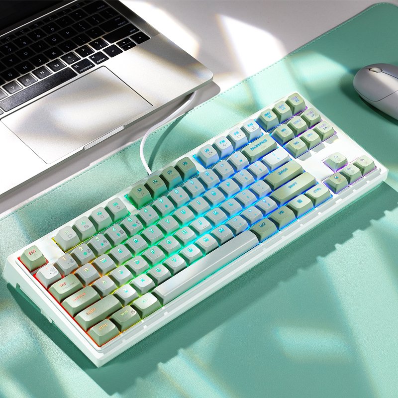 Keyboard 87 percent 80% Rgb Led Backlit Bluetooth Mechanical Keyboard Teclado Gamer Wireless Gaming Keyboard