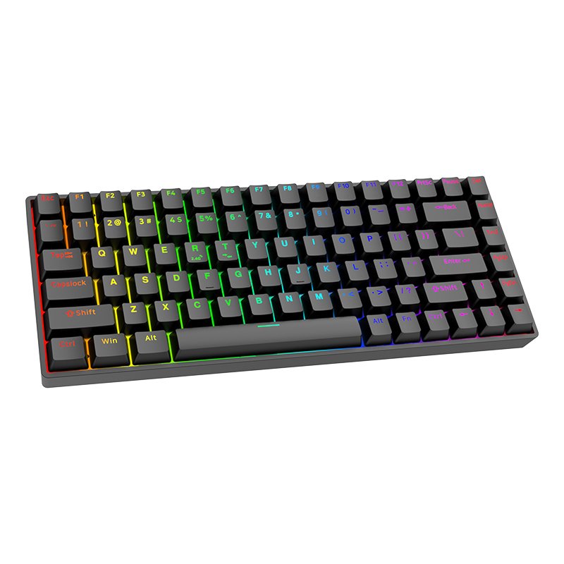 DK84 pro mobile computer ergonomic clavier gaming teclado sem fio metal cnc backlit wireless mechanical keyboard