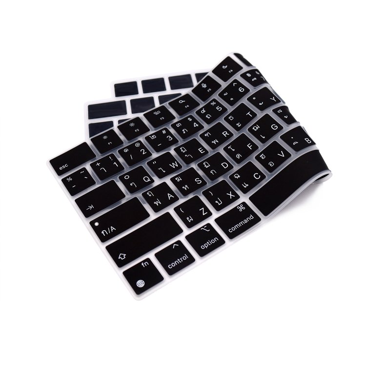 Thai Keyboard Cover for MacBook Pro14 16 inch 2021 A2442 A2485 Air M2 13 inch 2022 A2681Ailicone Cover Waterproof US version