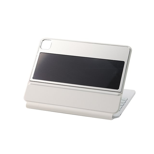 12.9" Spanish Photovoltaic Trackpad Leather Cover Case IPX7 Waterproof BT 5.2 Tablet Magic Keyboard For iPad