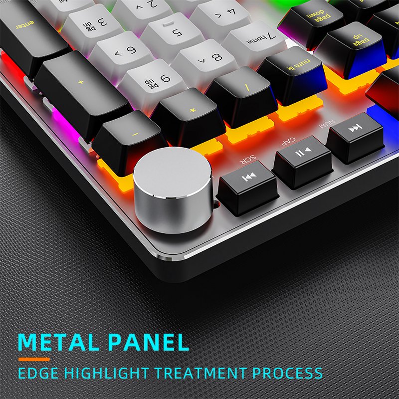 AULA 104 Keys Professional Gaming Keyboard and Mouse Ergonomic Gamer Teclado Blue Switch Backlit Red Switch Mechanical Keyboard