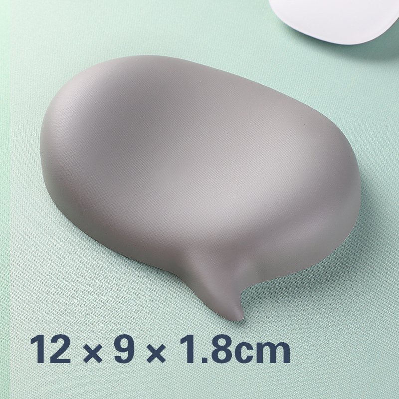 Pink Chat Bubble Shape PU Covered Rectangular Silicone Wrist Rest for Keyboard & Mouse with non slip Base