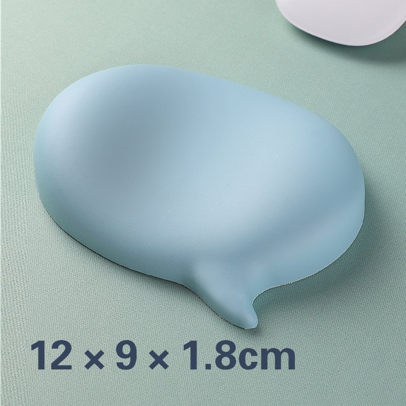 Pink Chat Bubble Shape PU Covered Rectangular Silicone Wrist Rest for Keyboard & Mouse with non slip Base