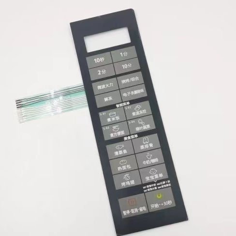 Electronics Metal Dome Tactile Push Button Microwave Oven Membrane Switch Control Panel Led Membrane Keypads
