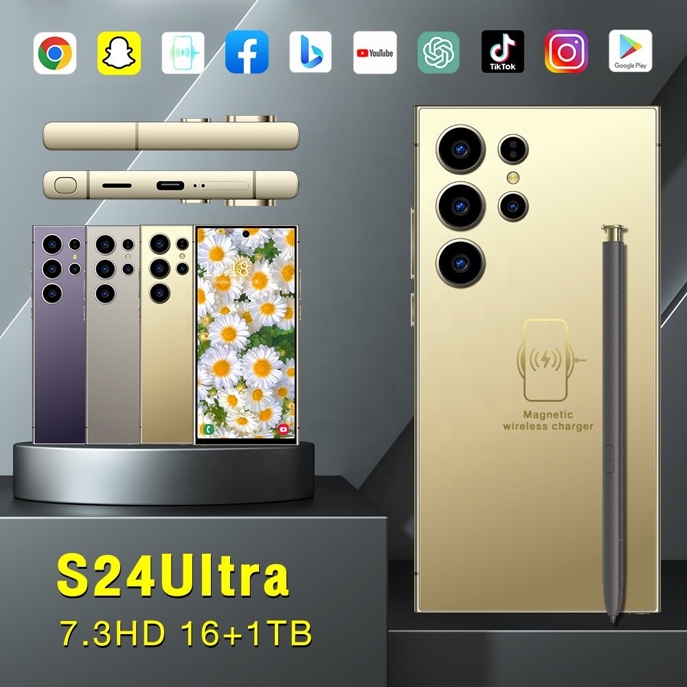 2024 new ultra-high speed S24 Ultra 16GB+1TB 5G smart phone 7.2-inch 48MP+100MP Snapdragon 8+2 Android 14 game phone