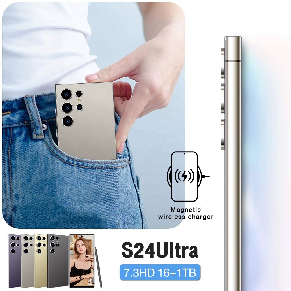 2024 new ultra-high speed S24 Ultra 16GB+1TB 5G smart phone 7.2-inch 48MP+100MP Snapdragon 8+2 Android 14 game phone
