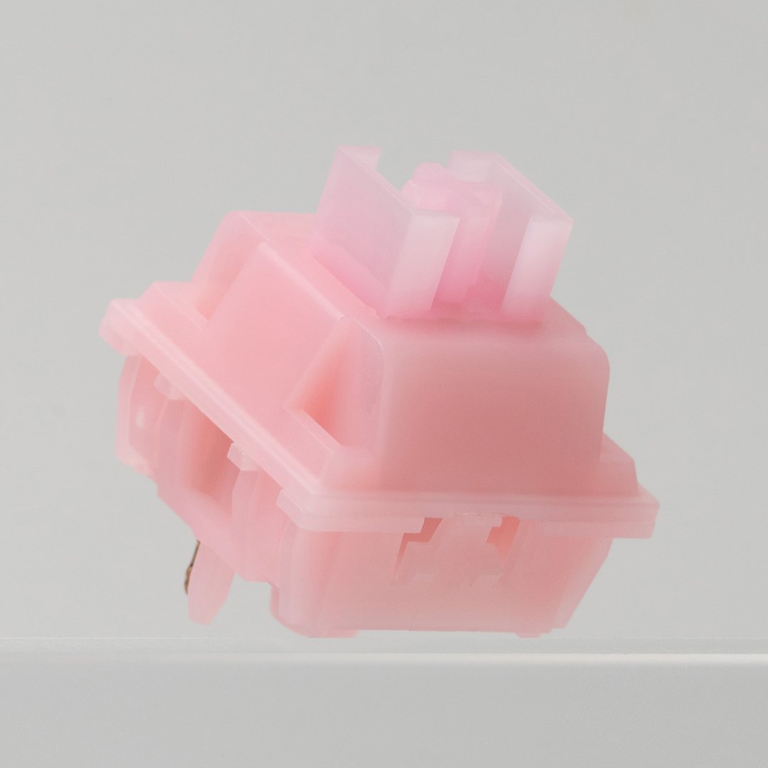 Unique Design WS Pearl Switch Gaming RGB Mechanical Keyboard Linear Pink Switch with 4 ball bearing