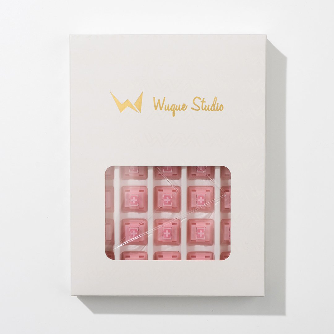 Unique Design WS Pearl Switch Gaming RGB Mechanical Keyboard Linear Pink Switch with 4 ball bearing