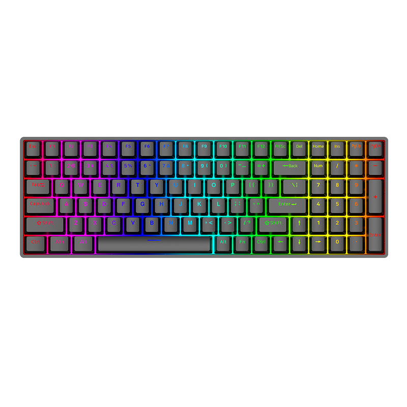 OUSAID DK100 Hot selling Gaming Mechanical Keyboard 100% RGB Wireless CNC Keyboard