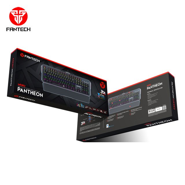 Mechanical Keyboard With Ergonomic Wirst-Rest Fantech MK882
