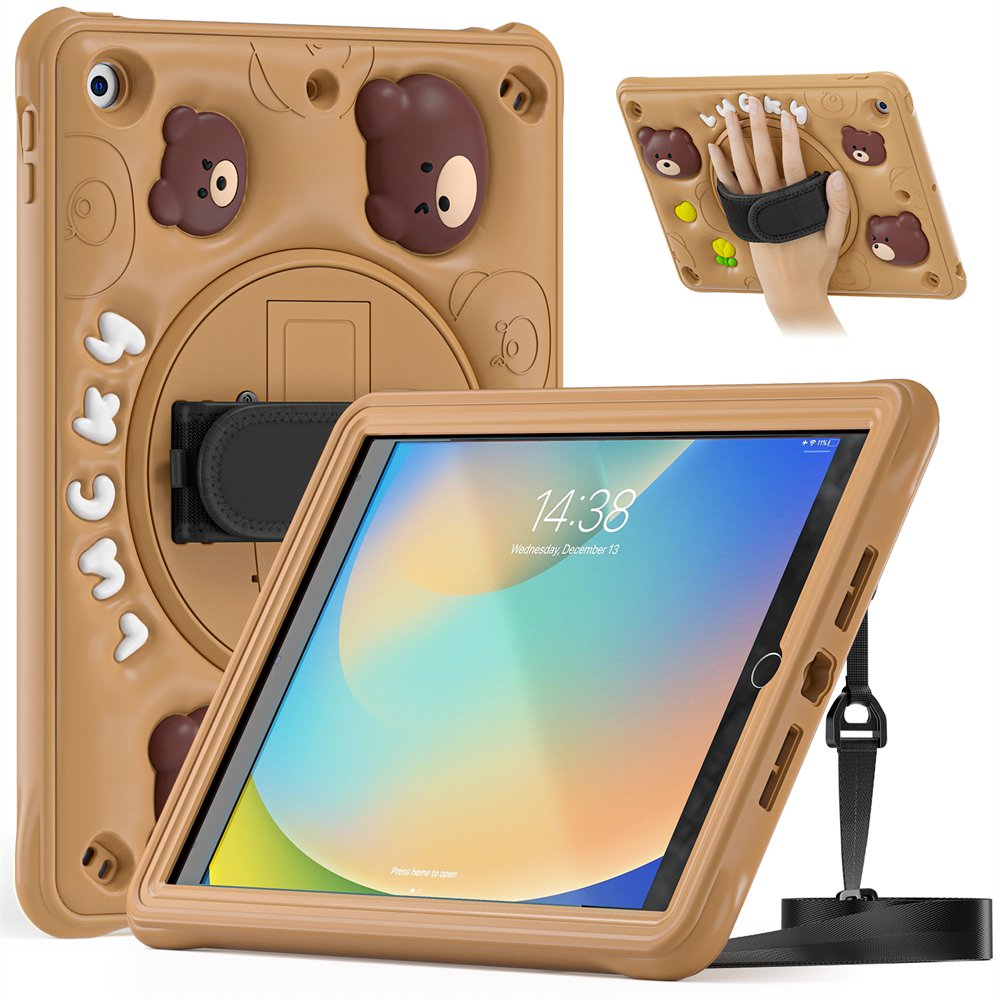White Little Duck TPU Silicone Case for Apple iPad 10.2 2021 Anime Cover For iPad 9th Generation