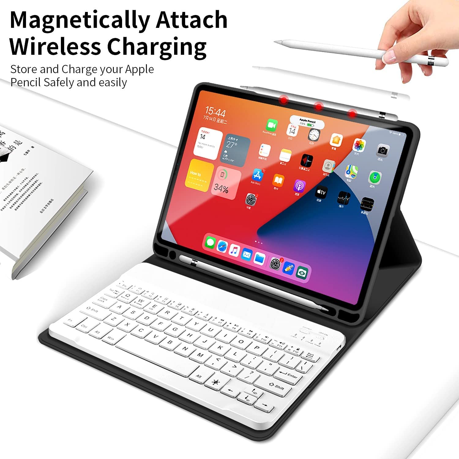 Smart Cover For iPad Air 4 10.9 Inch Case Light weight for iPad Air 4 Wireless Keyboard For iPad Air 4 2020