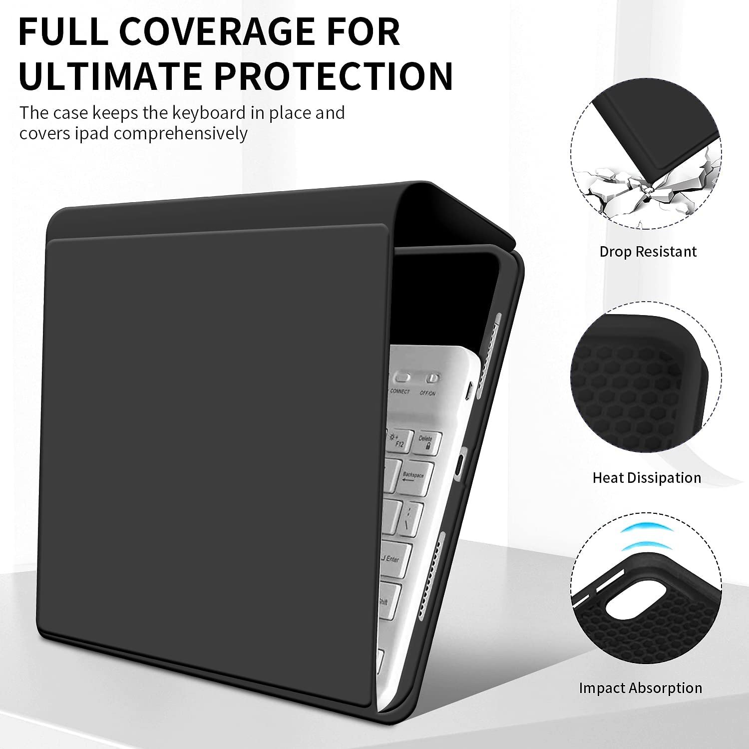 Smart Cover For iPad Air 4 10.9 Inch Case Light weight for iPad Air 4 Wireless Keyboard For iPad Air 4 2020