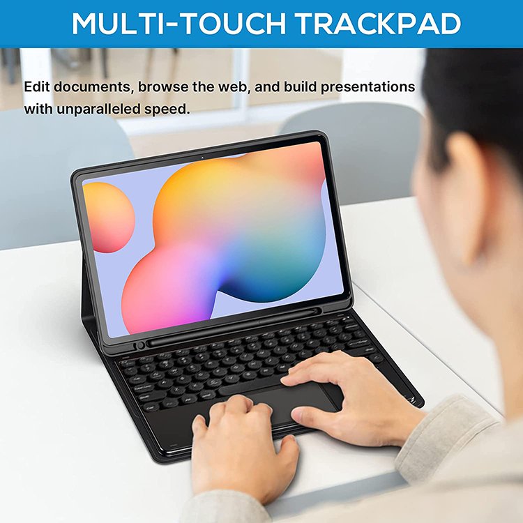 For Samsung Tab S9 Tablet Keyboard Cover For Samsung Galaxy Tab S9 FE Case With Wireless Touchpad Keyboard 11 Inch Keyboard Case
