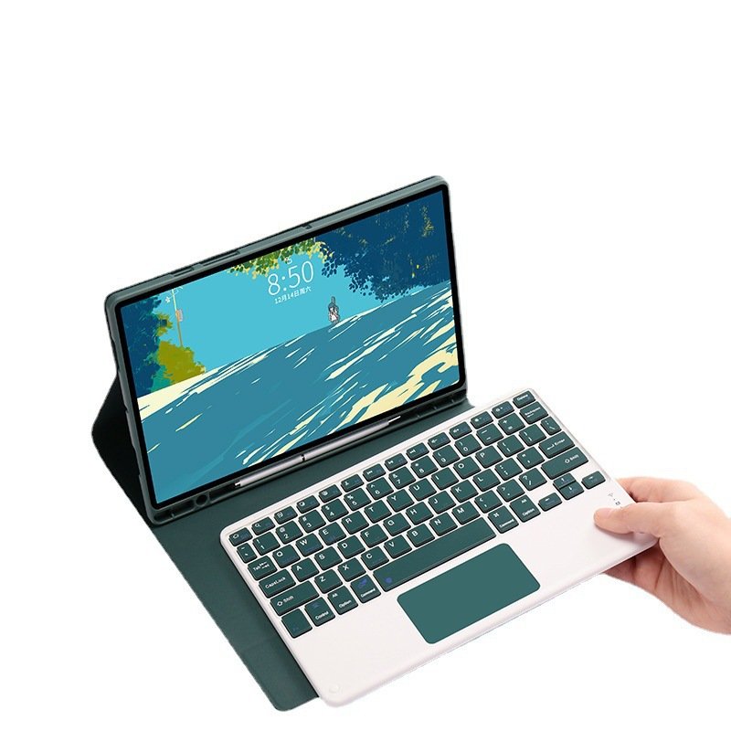 Keyboard Case with Pen Holder For Samsung Galaxy S6 Lite Magnetic Silicone Tablet Case Cover for Tab S9 Ultra A9+