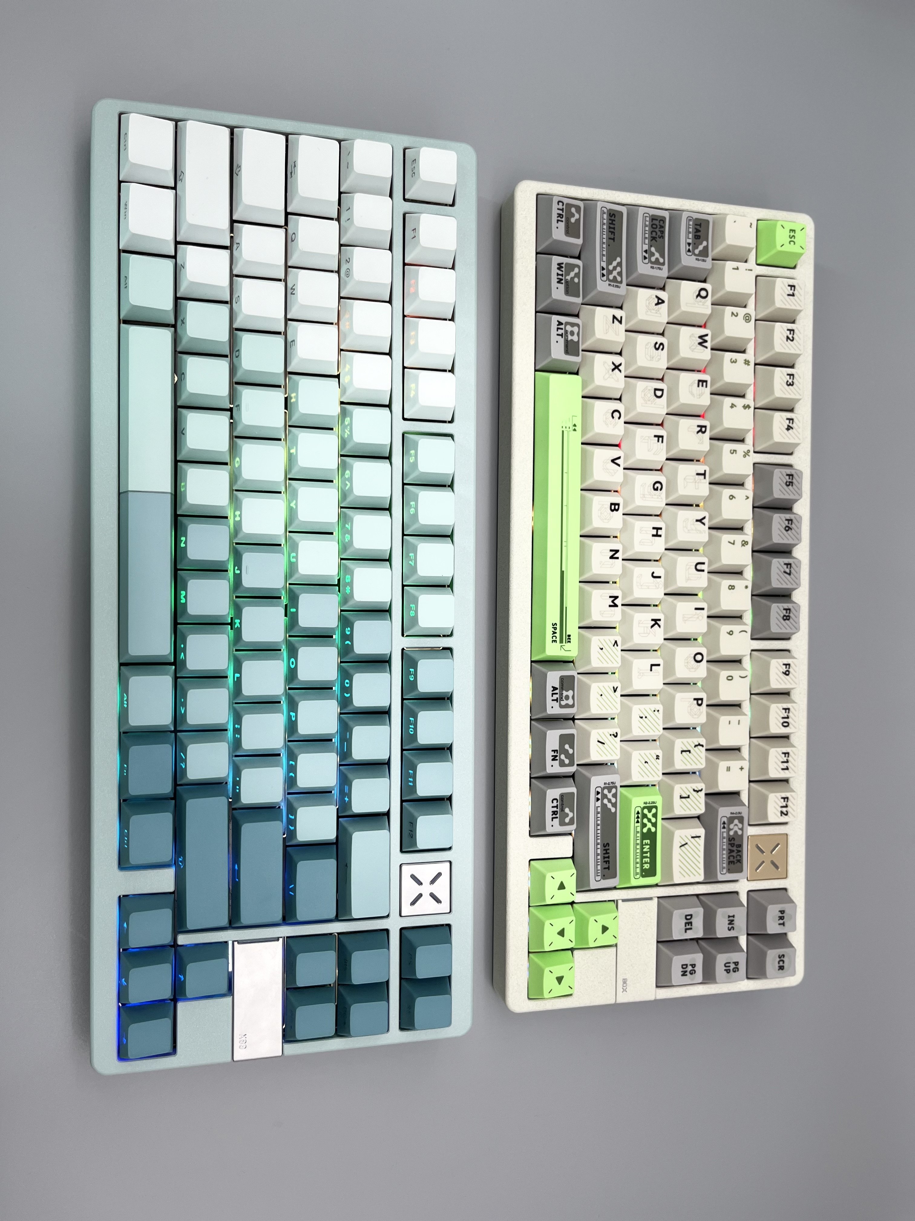 new released gasket PBT keycaps customization logo full CNC 83 keys mechanical keyboard