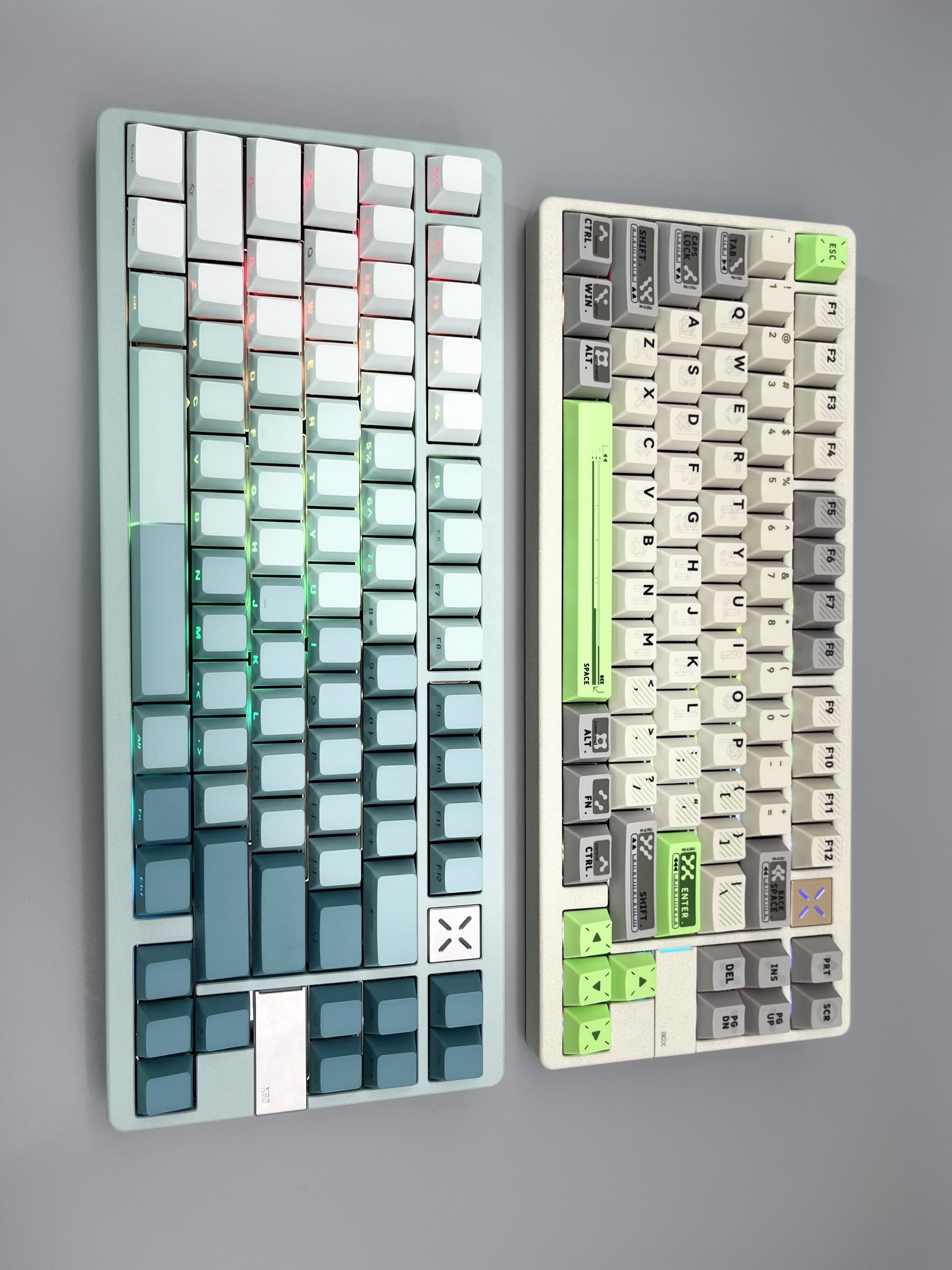 new released gasket PBT keycaps customization logo full CNC 83 keys mechanical keyboard