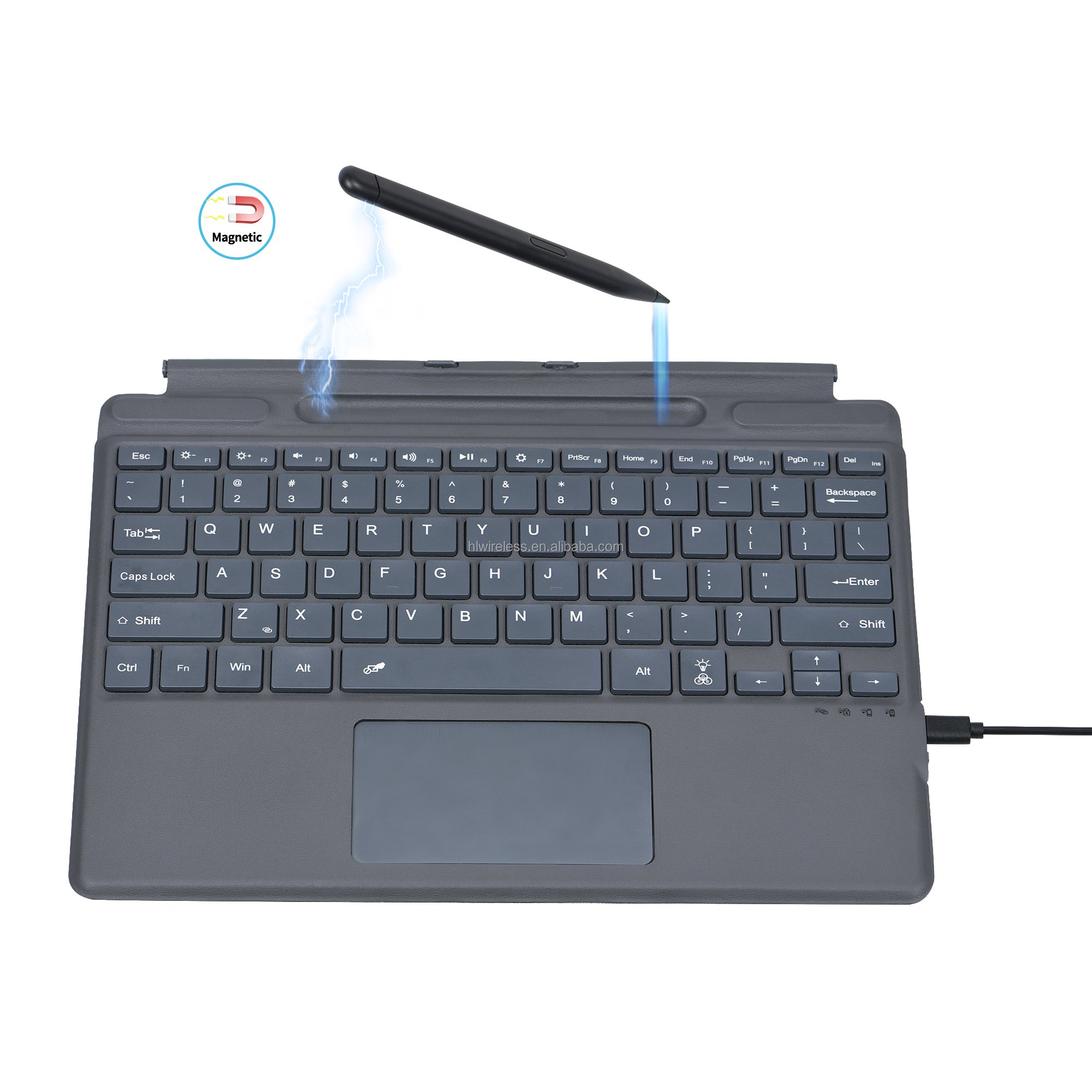 Keyboard For Surface Pro 8/Pro X 13" Multi-functional Touch Pad Smart Keyboard Cover Case For Microsoft Laptop Keyboard