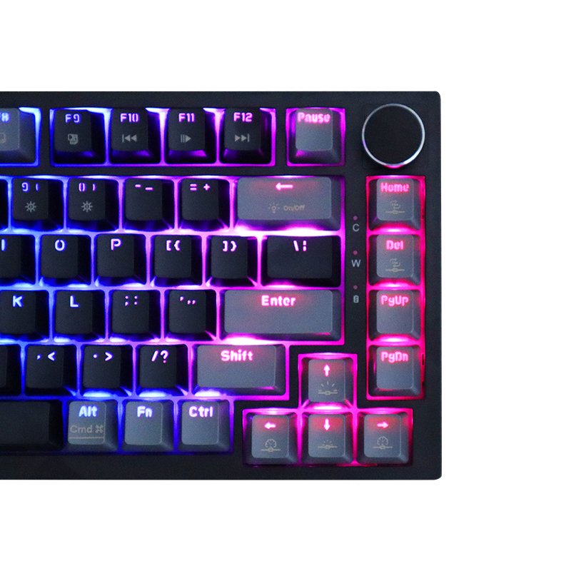 82-Key RGB Wireless Mechanical Keyboard PVC Material Portable and for Laptop Computer Office Study Game Use