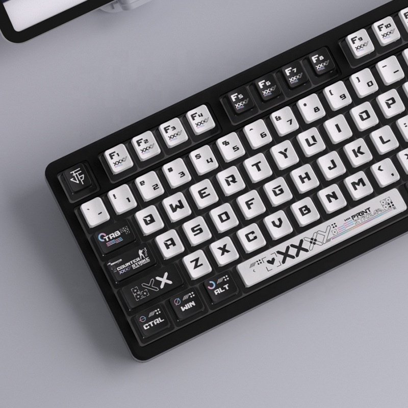 CSGO Theme Keyboard Keycaps OEM Profile PBT PC Material 122 Keys Sublimation KeycapsFor MX Switch Mechanical Keyboard