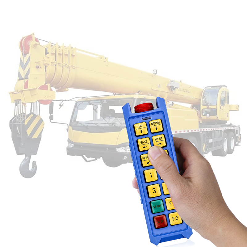 F24-12D Pro Industrial wireless remote control electric hoist crane two-speed 12 button 2 transmitter 1 receiver