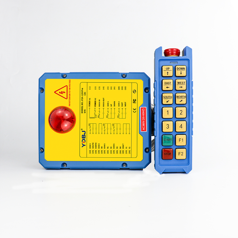 F24-12D Pro Industrial wireless remote control electric hoist crane two-speed 12 button 2 transmitter 1 receiver
