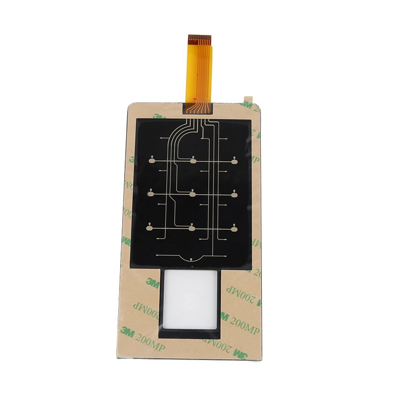 Custom made high quality conductive touch membrane switch panel keypad by PET/PC/Glass overlay material