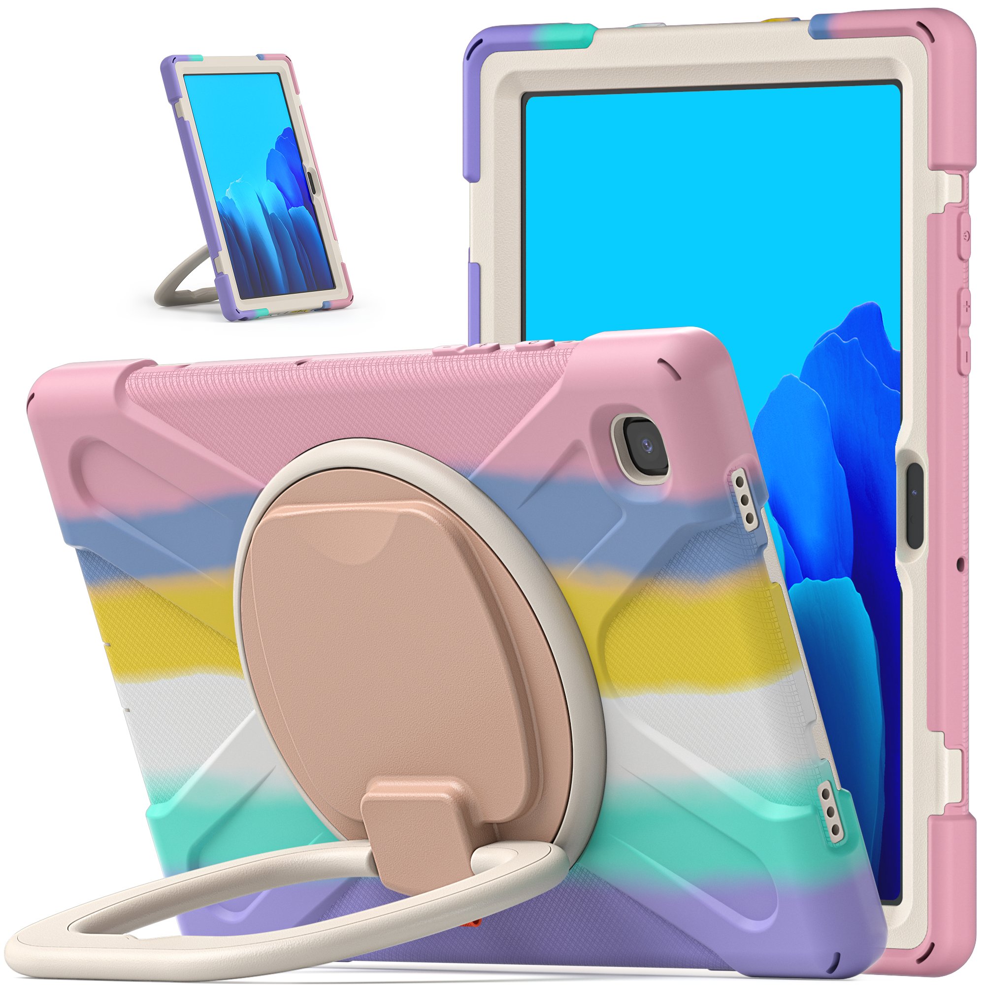 GSCASE Shockproof Silicone Rubber Back Cover Rugged Protector Holder Tablet Case For Samsung Galaxy Tab A7 lite 8.7 inch t220