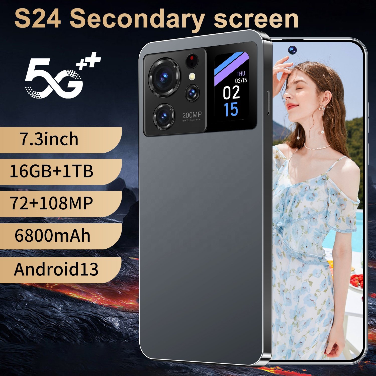 2024 New popular S24 ultra 16GB+1TB 108MP smartphone 4G&5G Mobilephone Android 13 face unlock High quality Cellphone
