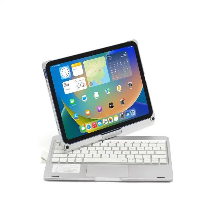 360 Degree Rotating Wireless Keyboard Case with Touchpad for Ipad 10.9 11inch 12.9 Inch 10th Generation 2023 Trend Tablet Wired
