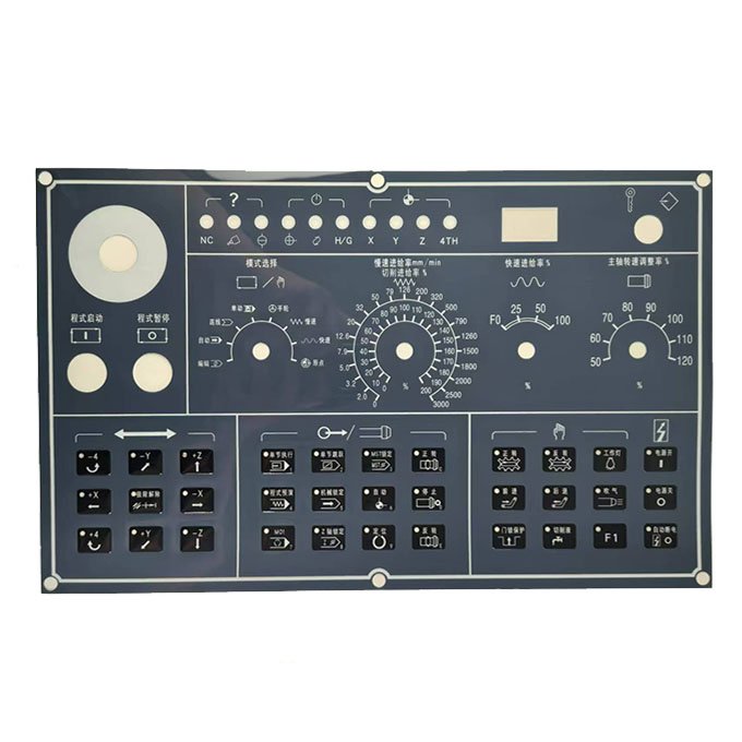 Excavator Console Panel with Charging Pile membrane Switch Panel Mechanical Equipment Panel for Keypads & Keyboards