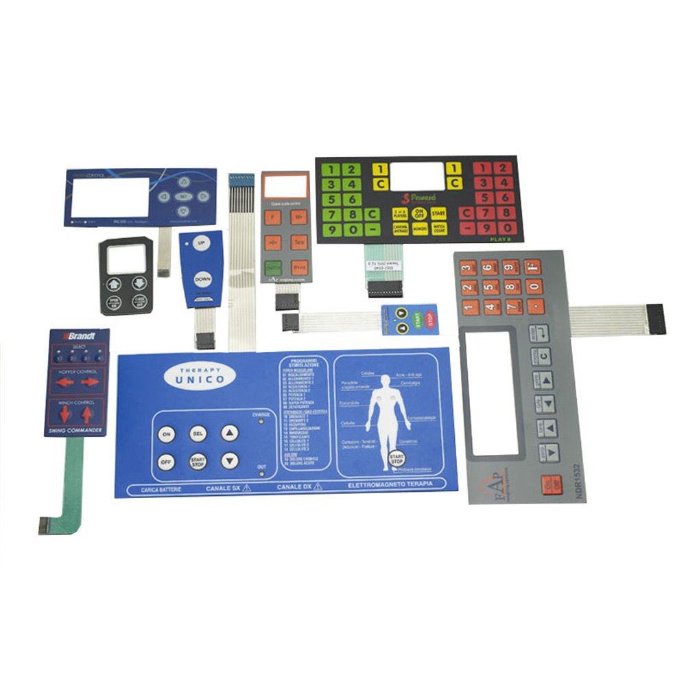Custom Key Pad Graphic Overlay FPC circuit layer push Button Panel Membrane Keypad Keyboard Membrane Switch