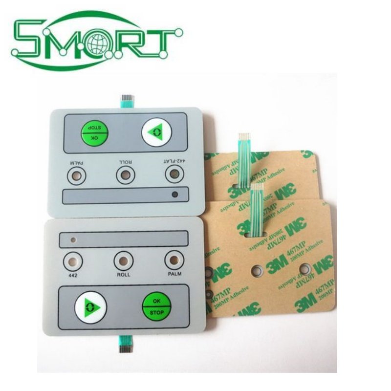 Smart Electronics Custom Technology Good Price Graphic Overlay Membrane Keypad Keyboard Button Membrane Panel Membrane Switch