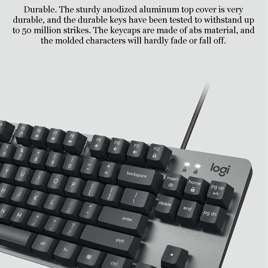Original K835 Wired Keyboard TKL Gaming Mechanical keyboard 84-key Red/Blue Switch