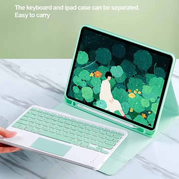 Case With Backlight Keyboard For iPad 10.2 10.9 11 inch Tablet Cover Touchpad Keyboard Mouse Combos Silicone Protective Shell