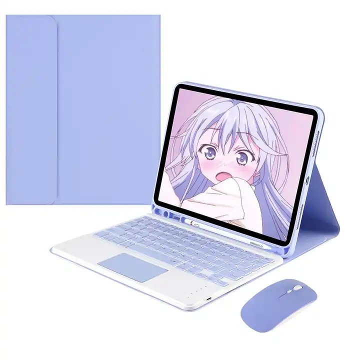 Case With Backlight Keyboard For iPad 10.2 10.9 11 inch Tablet Cover Touchpad Keyboard Mouse Combos Silicone Protective Shell