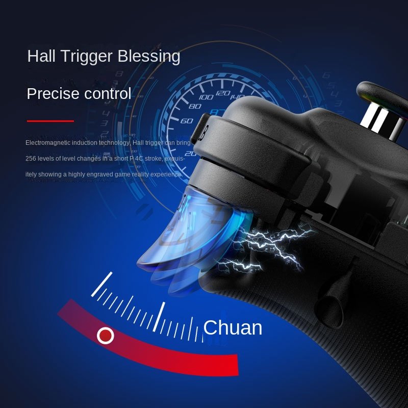 D8PRO stretch gamepad dual hall somatosensory macro programming vibration SWITCH/Android iosPC