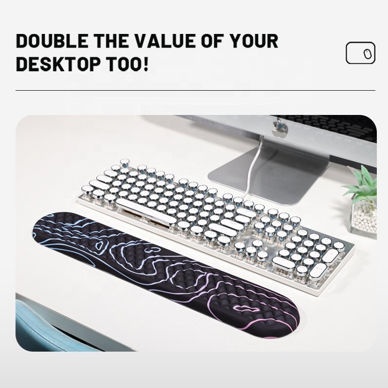 Table Keyboard Desk Mat Gamer Silicone Base Pad PC Memory Foam Mouse Pad Gaming Mouse Pad Anime for Computer Laptop Office Home