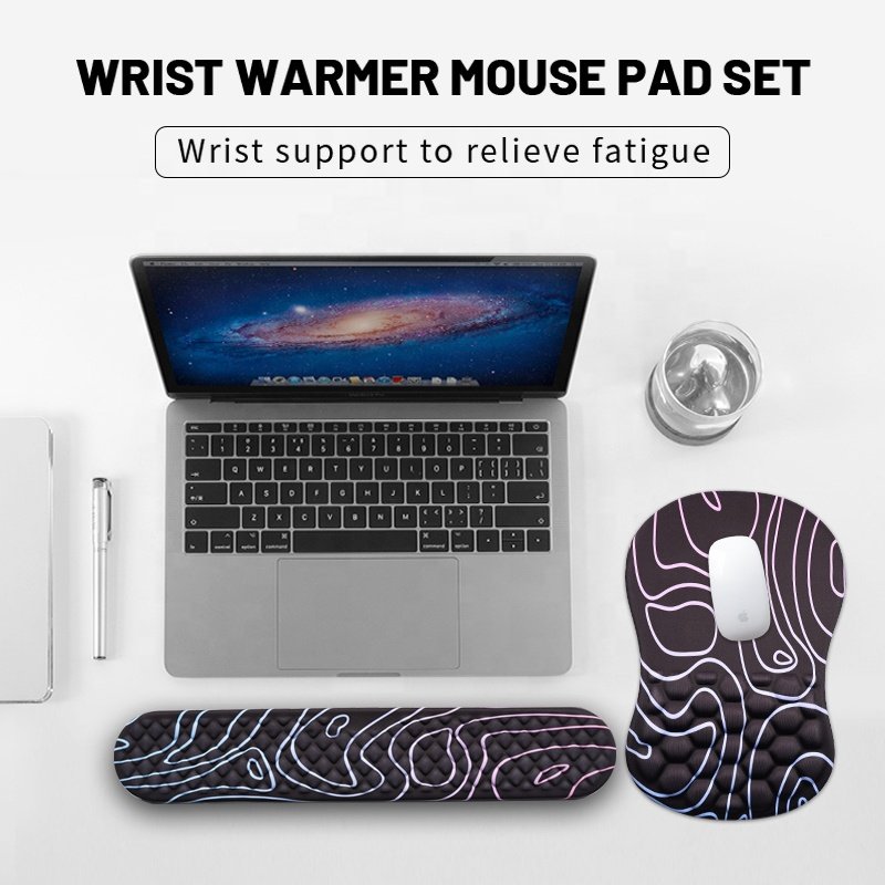 Table Keyboard Desk Mat Gamer Silicone Base Pad PC Memory Foam Mouse Pad Gaming Mouse Pad Anime for Computer Laptop Office Home