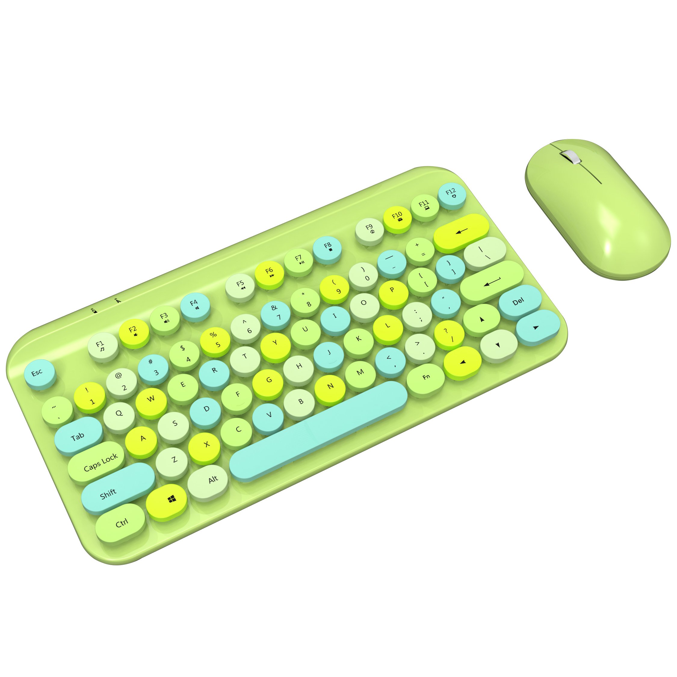 ODM Wireless Keyboard and Mouse Combo 2.4G Slim Ergonomic Keyboard and Mouse with Round Keys