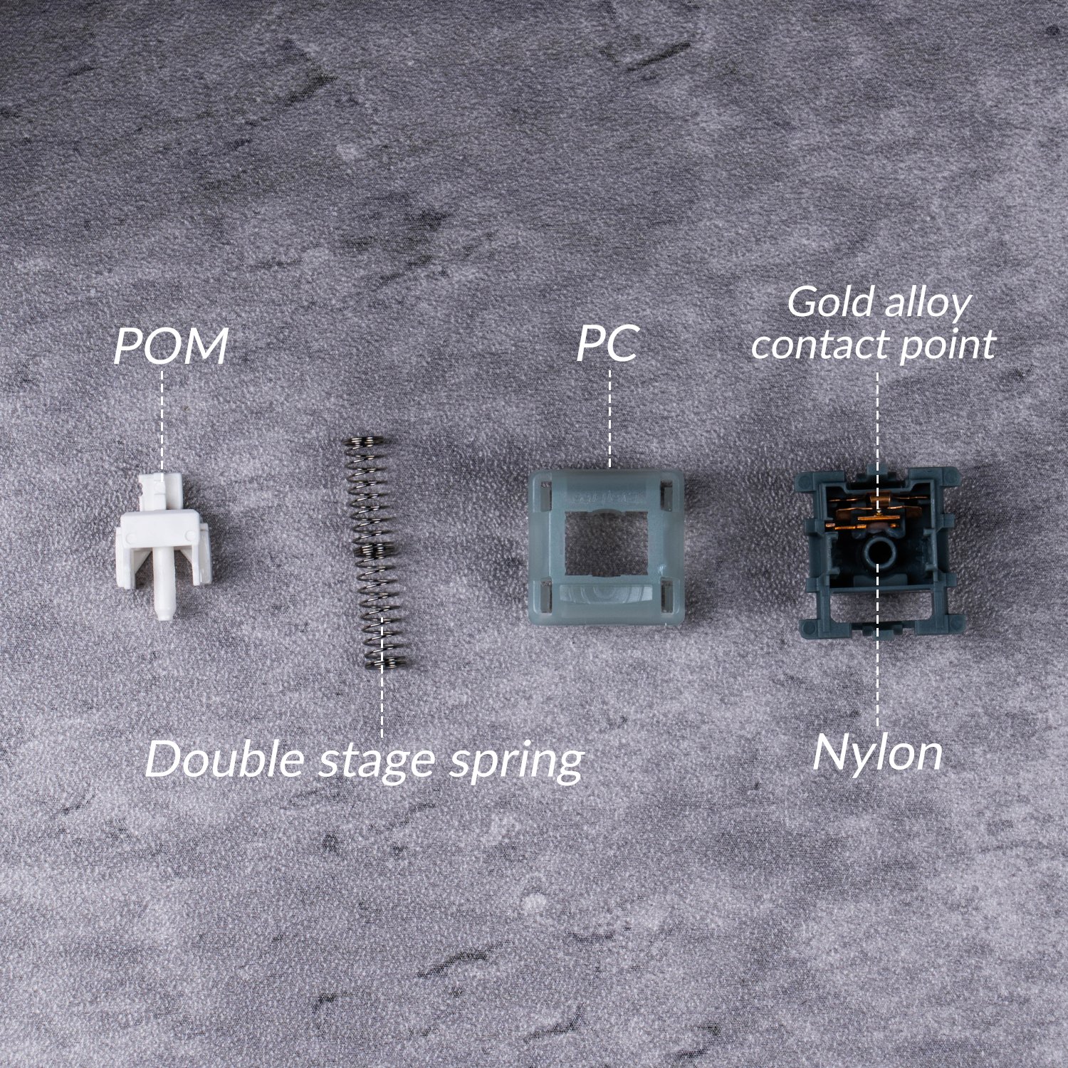 GATERON sub-brand Ever Free gaming heavy tactile custom EF Grayish switch mechanical keyboard switch