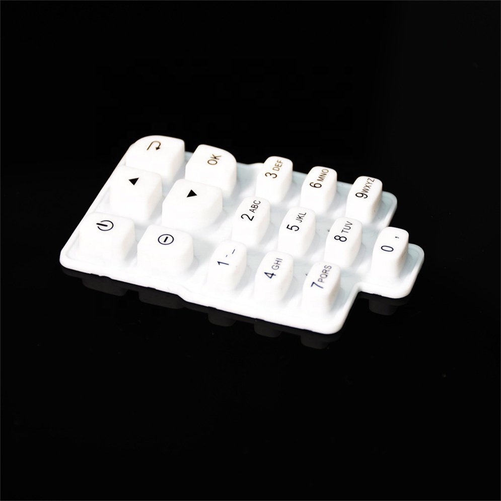 Custom Silicone Keyboard Conductive Silicon Rubber Buttons Keyboard Rubber Button In China