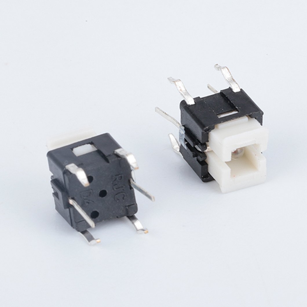 Square LED Push Button Yellow Brown Black Red White Blue Green Micro Tact Mechanical Keyboard Switch