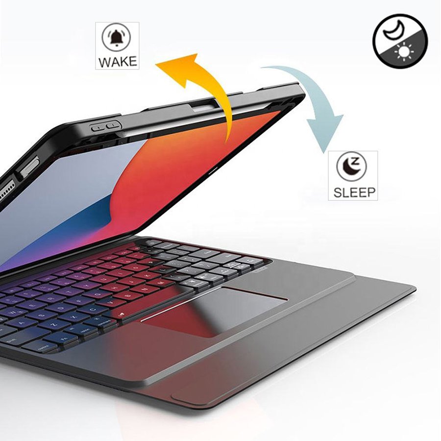 Touch Keyboard Case with Trackpad for iPad Mini 6 6th 2021 8.3 inch RGB Backlit Pencil Slot Leather clavier teclado Cover