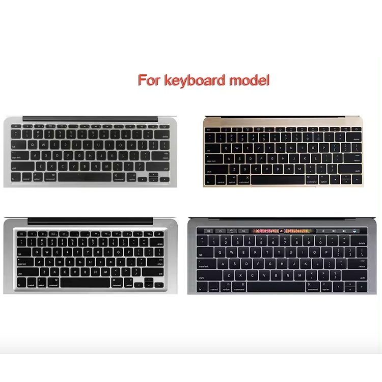 Laptop keyboard tpu transparent protect film colorful custom silicone shell laptop dust-proof cover