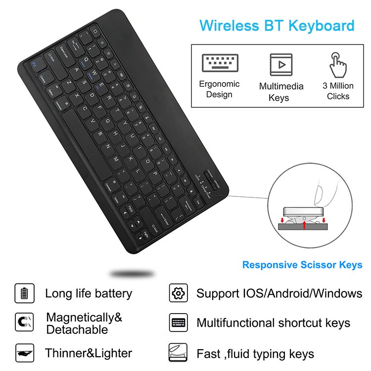For iPad Pro 13 Keyboard Case For iPad Pro 2024 M4 13 Inch Case With Wireless Keyboard For iPad Pro 13 Keyboard Cover