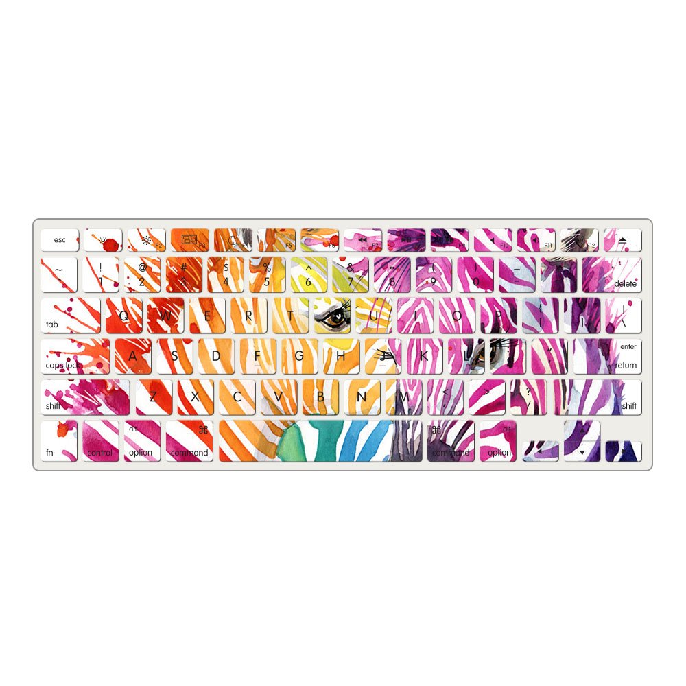 Wholesale Waterproof Silicone Keyboard Cover, Custom Colourful Keyboard Protector Cover for MacBook